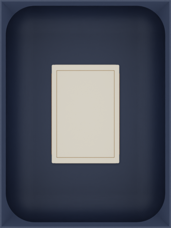 Army Blue stock tray with one unbranded matchbox