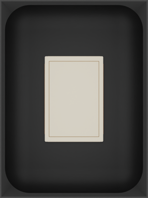 Charcoal Black stock tray with one unbranded matchbox