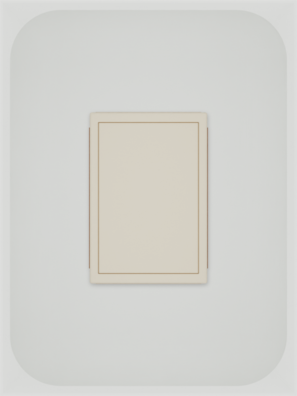 Cotton White stock tray with one unbranded matchbox