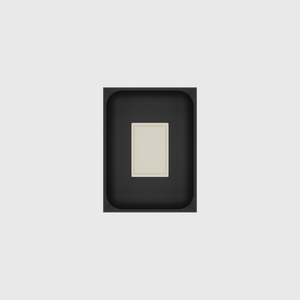 Charcoal Black stock tray with one unbranded matchbox