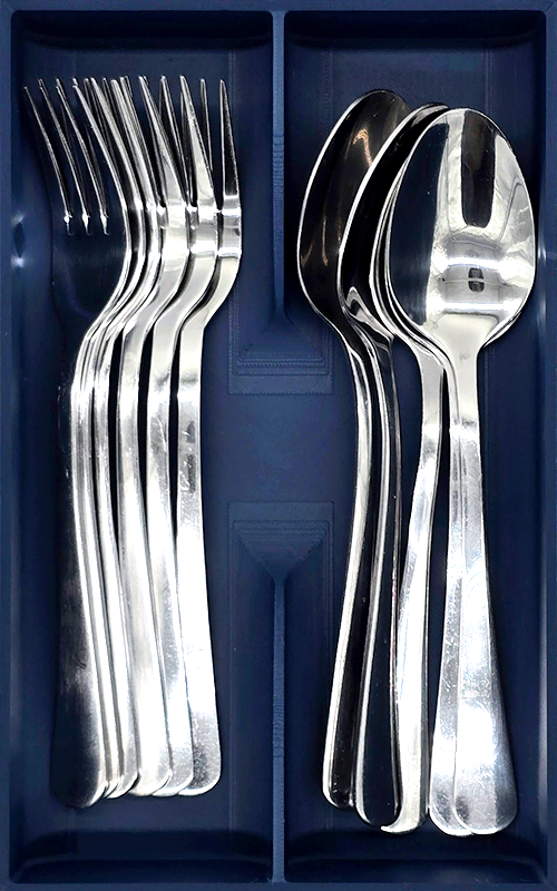 Fork & Spoon Cutlery Module 8x5 - Drawer Builder - Army Blue - Show