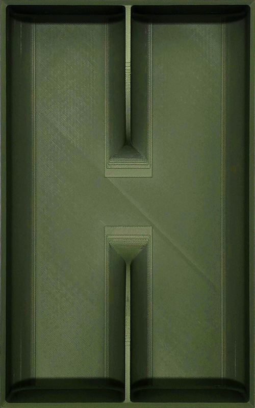 Fork & Spoon Cutlery Module 8x5 - Drawer Builder - Olive Green - Hidden
