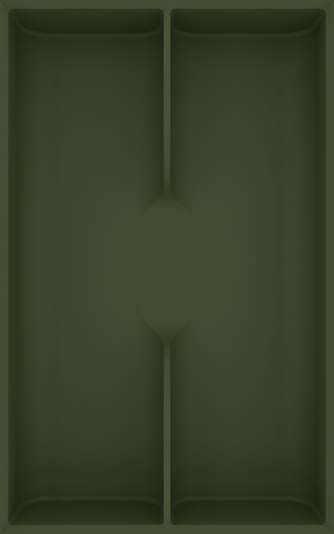Fork & Spoon Cutlery Module 8x5 - Drawer Builder - Olive Green - Hidden