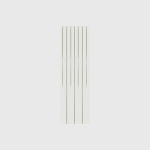 Compact Knife Block Organiser in Cotton White — 10×3 modular drawer organiser, PLA bioplastic, alternate angle