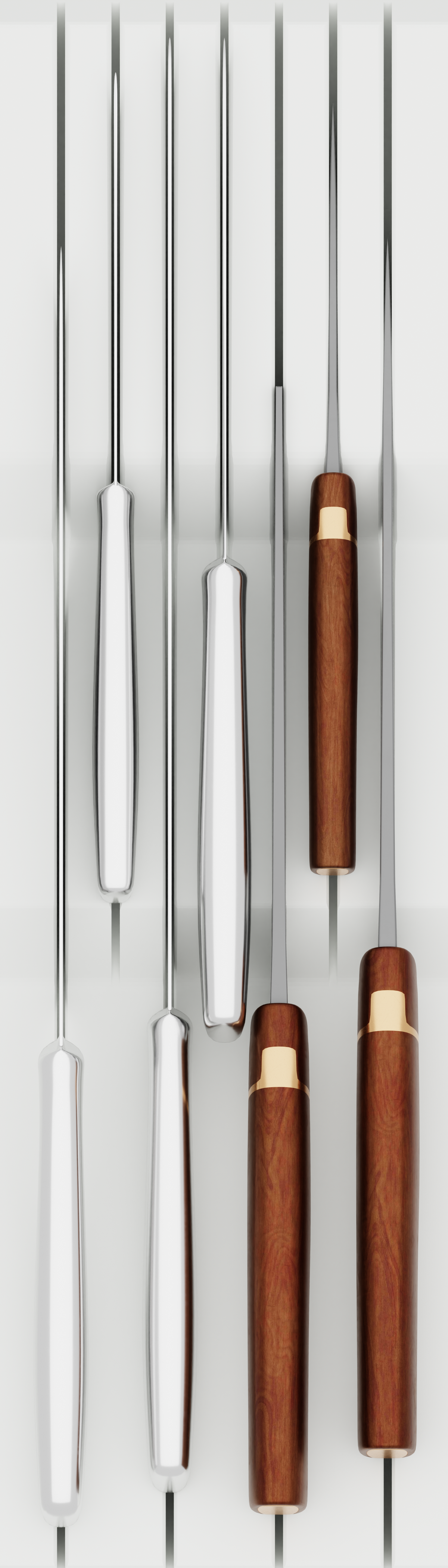 Knife Block Organizer 14x4 - Drawer Builder - Cotton White - Show