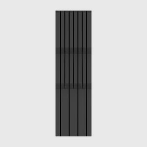 Knife Block Organiser in Charcoal Black — 14×4 modular drawer organiser, food-safe PLA bioplastic, alternate angle