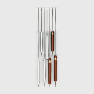 Knife Block Organiser in Cotton White — 14×4 modular drawer organiser, food-safe PLA bioplastic