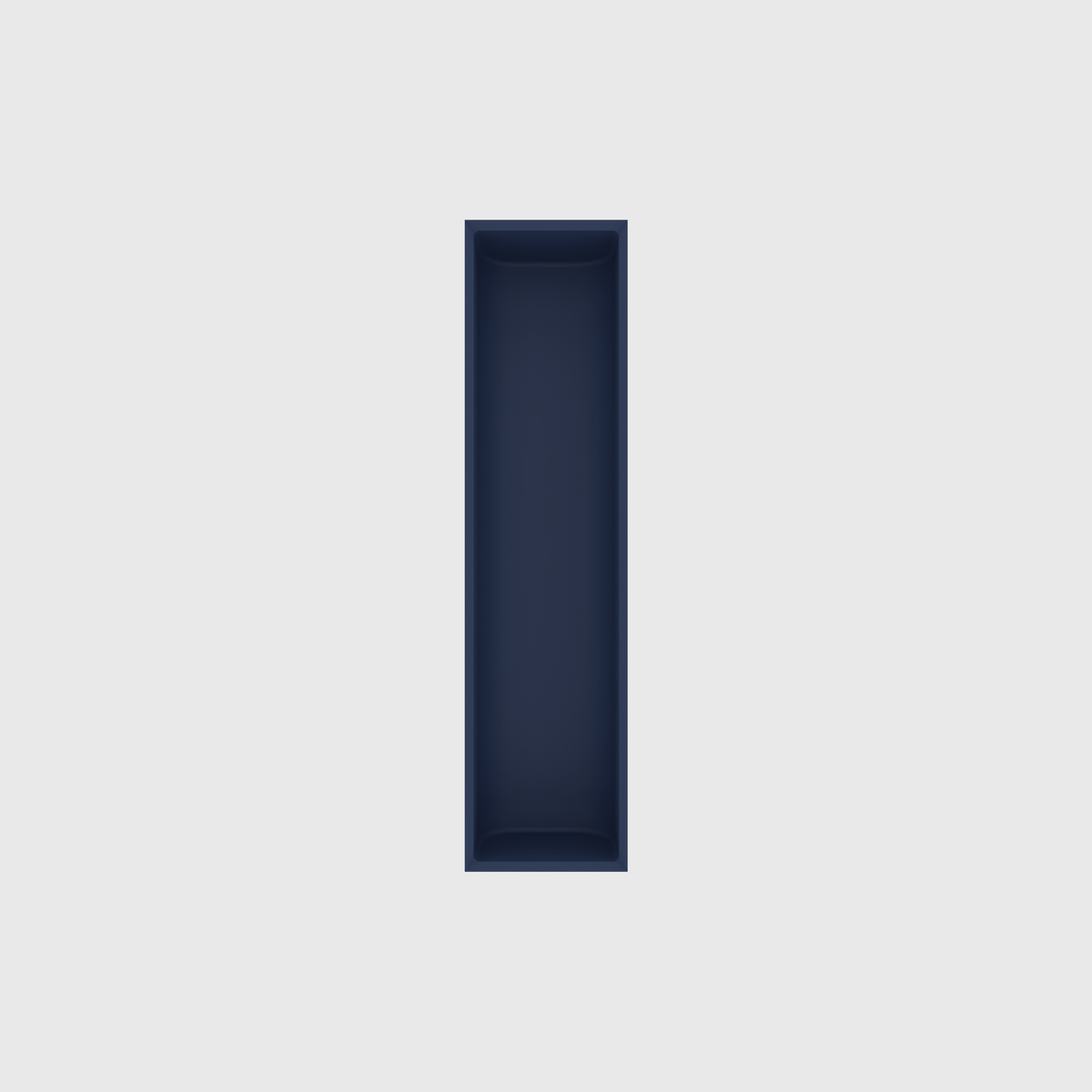 Chopstick & Straw Organiser in Army Blue — 8×2 modular drawer organiser, food-safe PLA bioplastic, alternate angle
