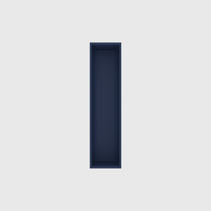 Chopstick & Straw Organiser in Army Blue — 8×2 modular drawer organiser, food-safe PLA bioplastic, alternate angle