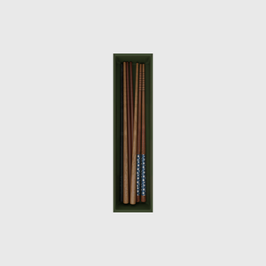 Chopstick & Straw Organiser in Olive Green — 8×2 modular drawer organiser, food-safe PLA bioplastic
