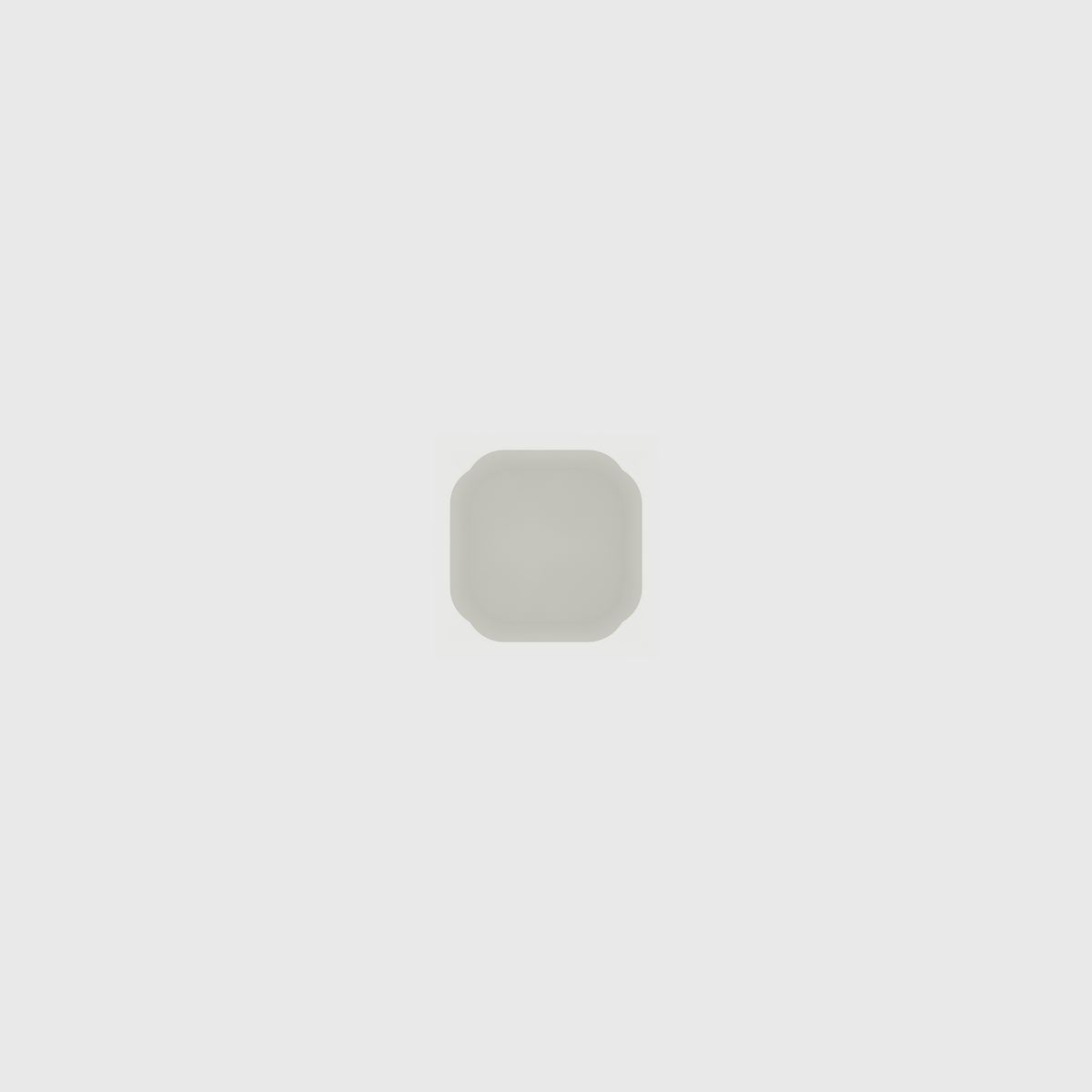 Mini Rectangle Organiser in Cotton White — 2×2 modular drawer organiser, food-safe PLA bioplastic, alternate angle