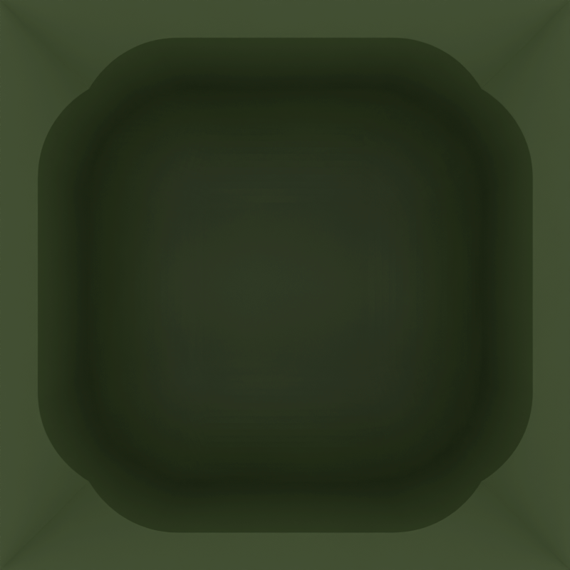 Misc Rectangle Concave 2x2 - Drawer Builder - Olive Green - Hidden