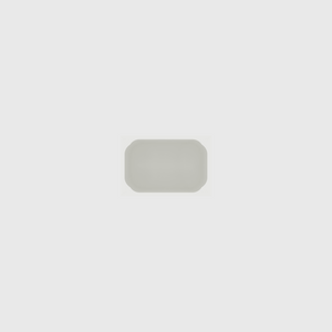 Small Rectangle Organiser in Cotton White — 2×3 modular drawer organiser, food-safe PLA bioplastic, alternate angle