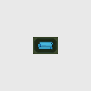 Small Rectangle Organiser in Olive Green — 2×3 modular drawer organiser, food-safe PLA bioplastic