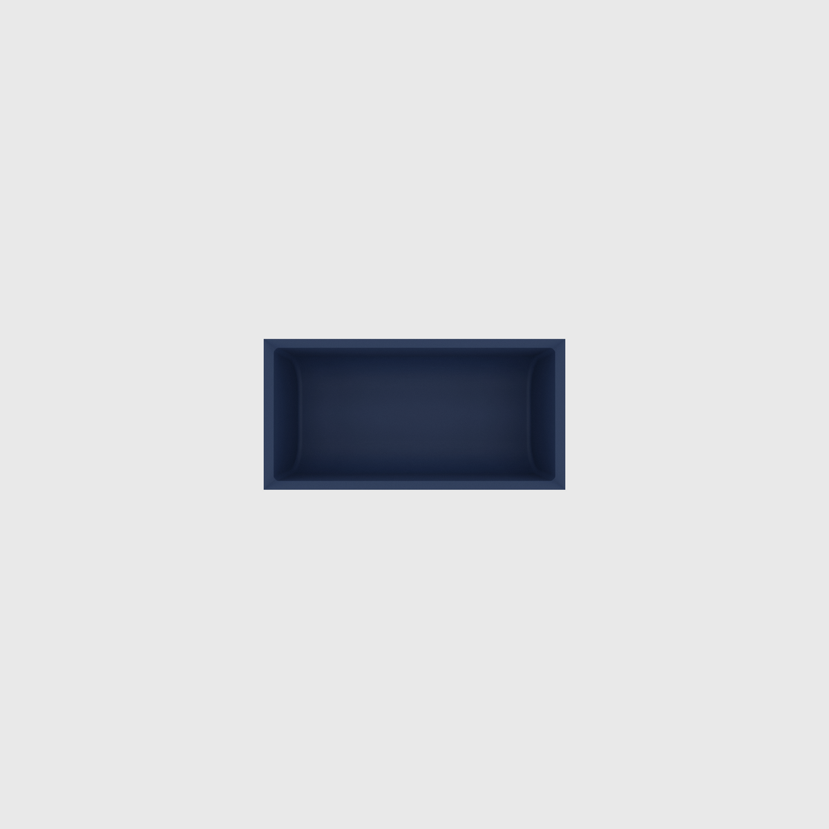 Small Essentials Organiser in Army Blue — 2×4 modular drawer organiser, food-safe PLA bioplastic, alternate angle