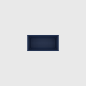 Small Essentials Organiser in Army Blue — 2×4 modular drawer organiser, food-safe PLA bioplastic, alternate angle
