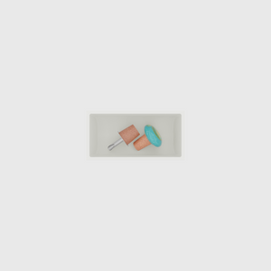 Small Essentials Organiser in Cotton White — 2×4 modular drawer organiser, food-safe PLA bioplastic