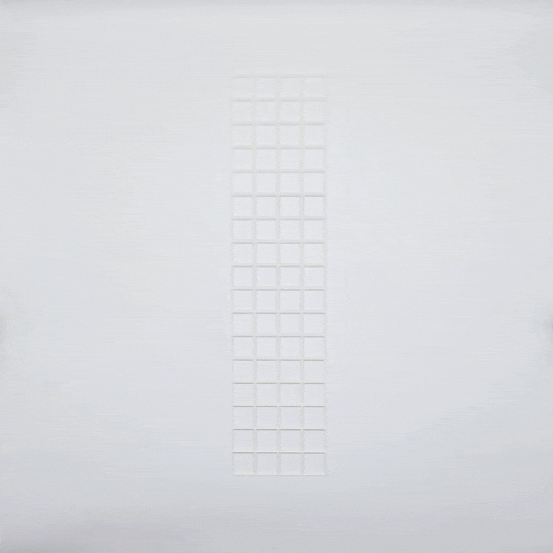Narrow Core Cutlery Organiser in Cotton White — 501.5×118mm drawer organiser, animated assembly demo