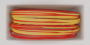 Rubber band Misc Module 1x2 - drawer builder - Cotton White - Show