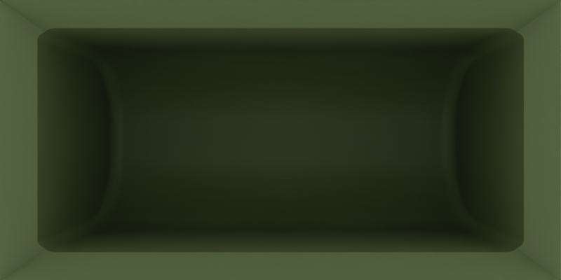 Rubber band Misc Module 1x2 - drawer builder - Olive Green - Hidden