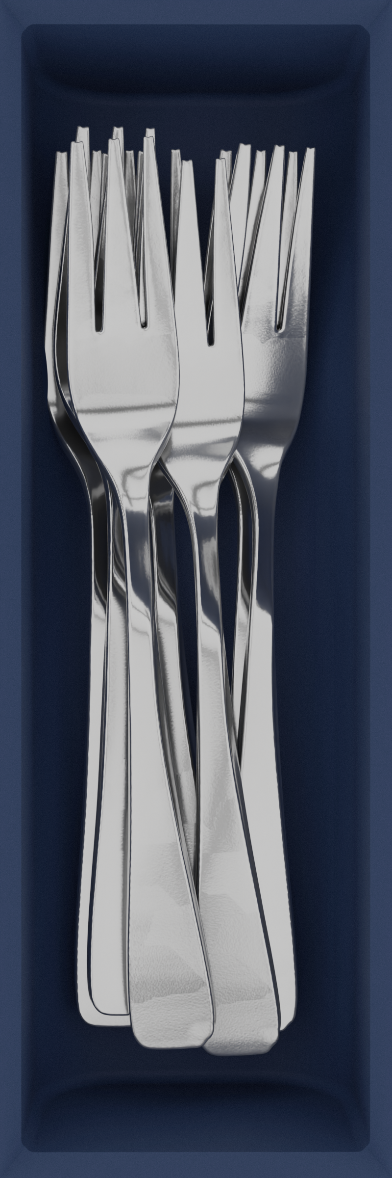 Small Fork & Spoon Module 2x6 - Drawer Builder - Army Blue - Show