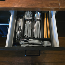 Load image into Gallery viewer, Space Saving Cutlery Organizer - Standard - Charcoal Black - View 5
