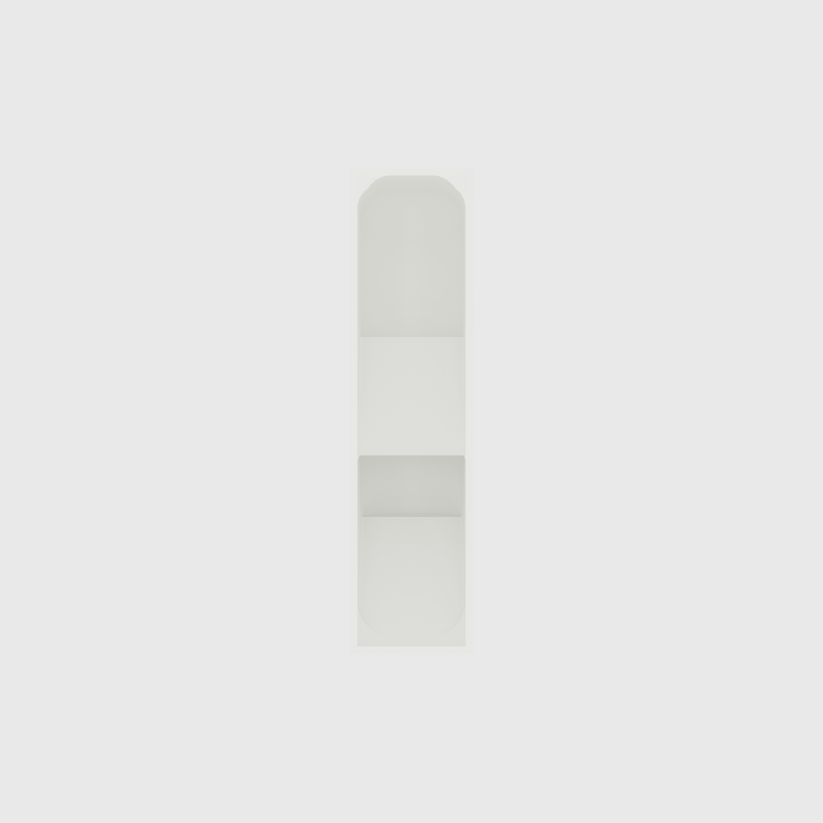 2-Tier Fork and Spoon Organiser in Cotton White — 8×2 modular drawer organiser, food-safe PLA bioplastic, alternate angle