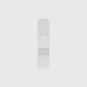2-Tier Fork and Spoon Organiser in Cotton White — 8×2 modular drawer organiser, food-safe PLA bioplastic, alternate angle