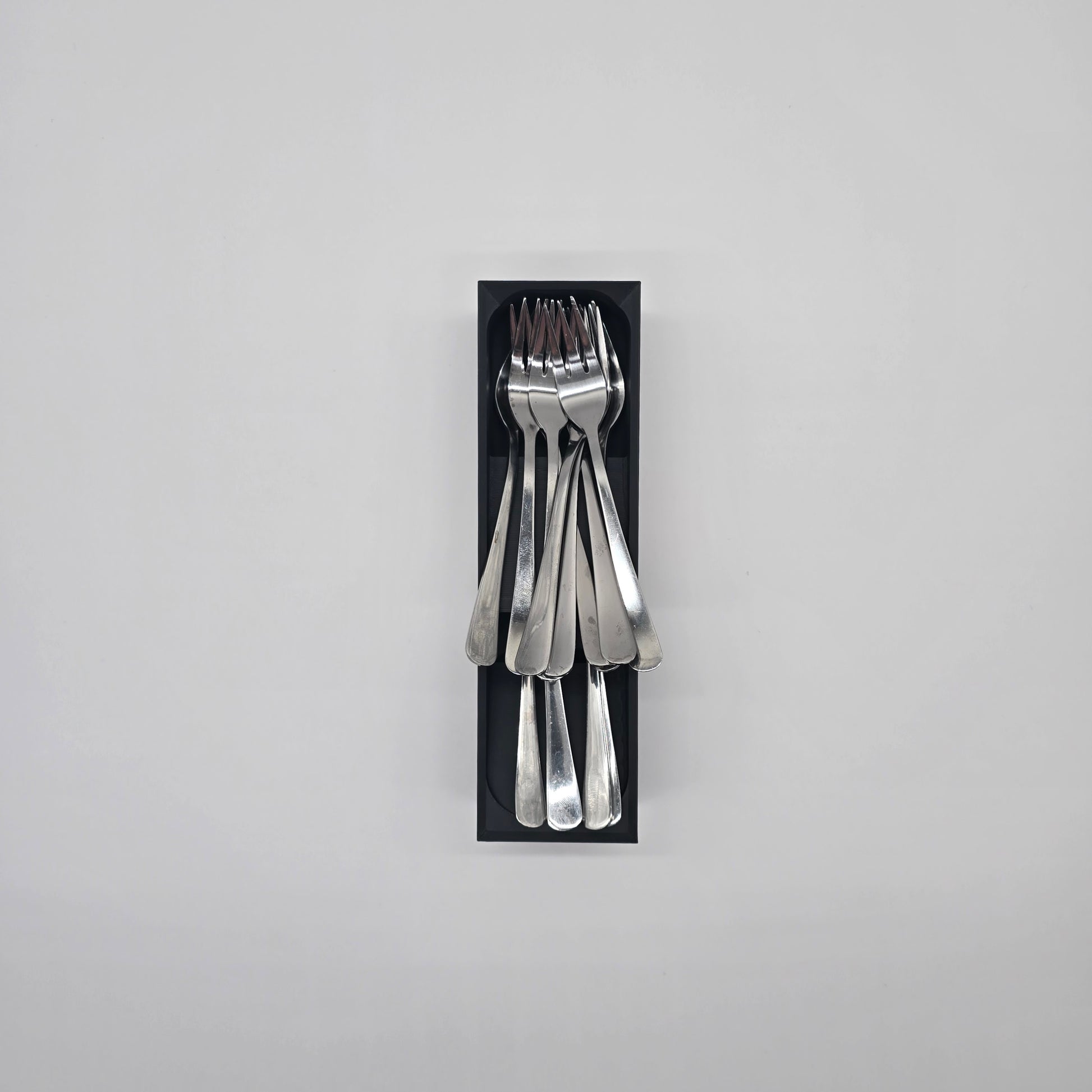 Stacked Small Fork & Spoons Module 8x2 - Standard - Charcoal Black - View 2