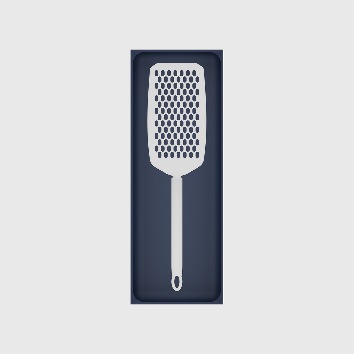 Army Blue stock tray with one flat handheld grater