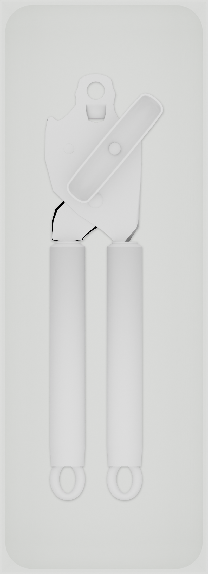 Cotton White stock tray with one manual can opener