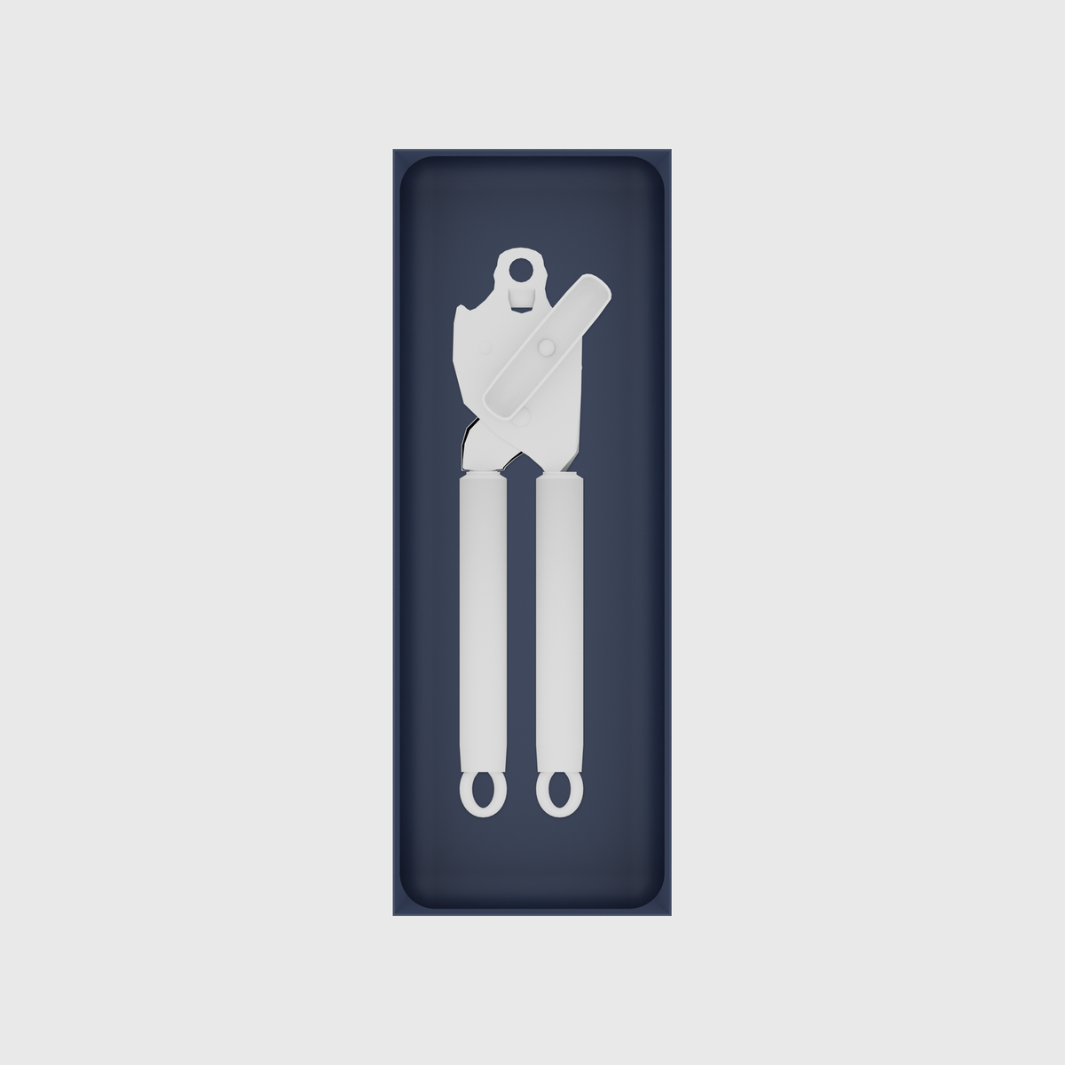 Army Blue stock tray with one manual can opener