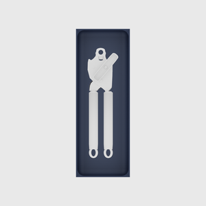 Army Blue stock tray with one manual can opener