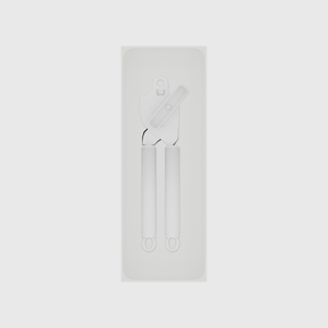 Cotton White stock tray with one manual can opener