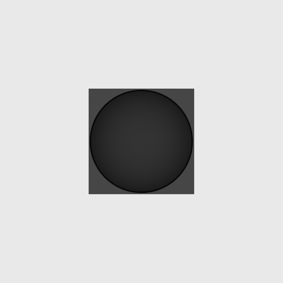 Circle Measuring Cup 3x3 in Charcoal Black