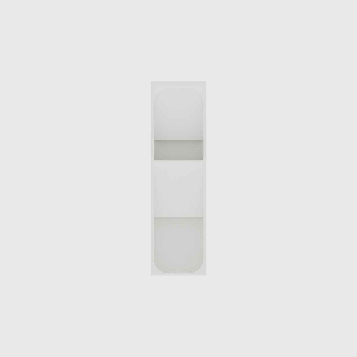 Combined Cutlery Holder 7x2 in Cotton White