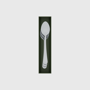 Long tray organiser – 9x2 (265.5 × 59 mm) — Soup spoons in Olive Green