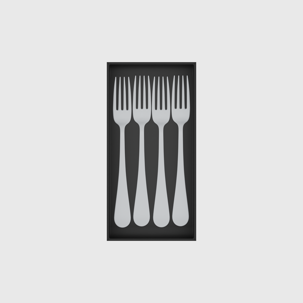 Cutlery Main 8x4 — example contents in Charcoal Black