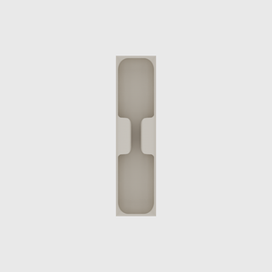 Cutlery tray organiser – 8x2 (236 × 59 mm) in Muted White