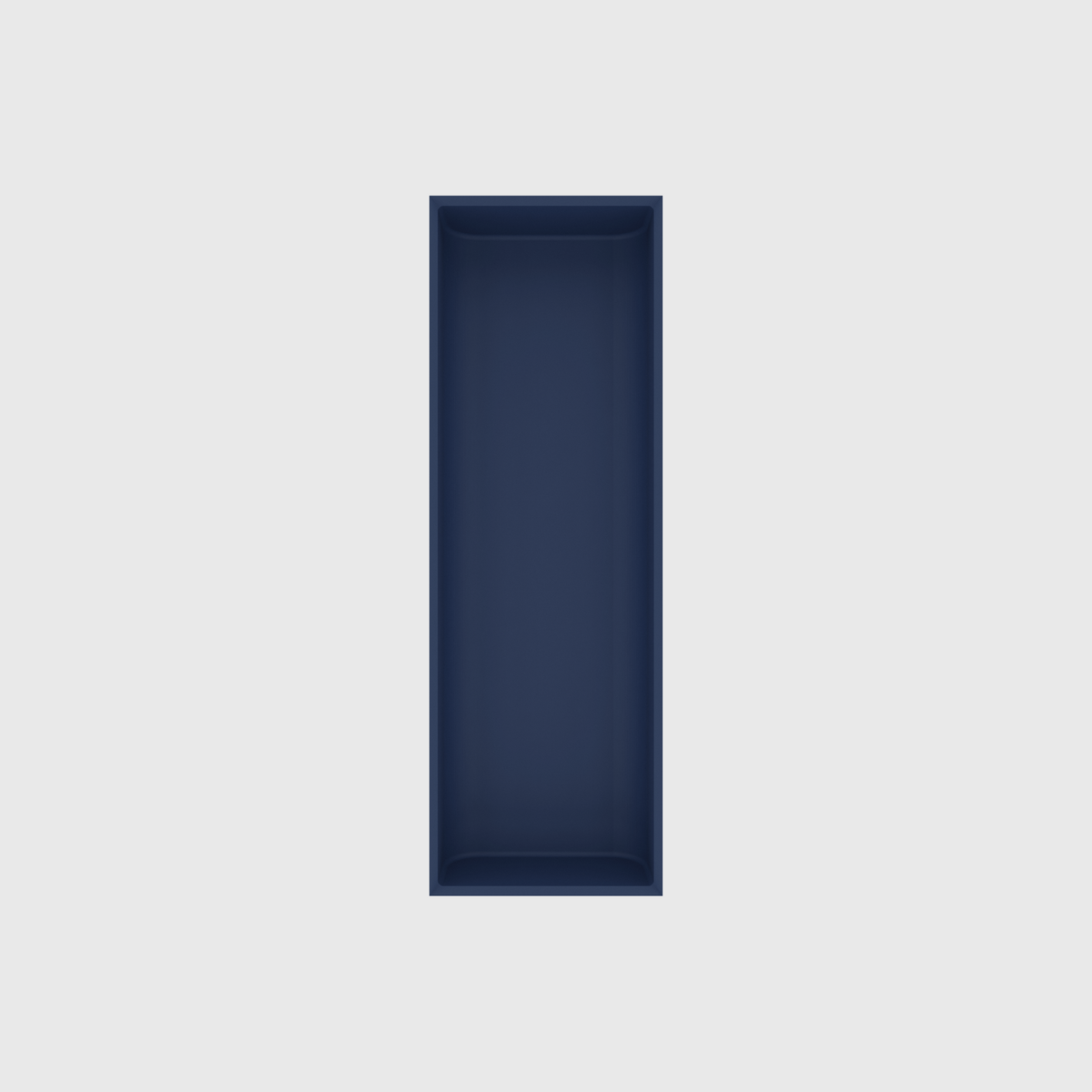Long Utensil Organiser in Army Blue — 9×3 modular drawer organiser, food-safe PLA bioplastic, alternate angle