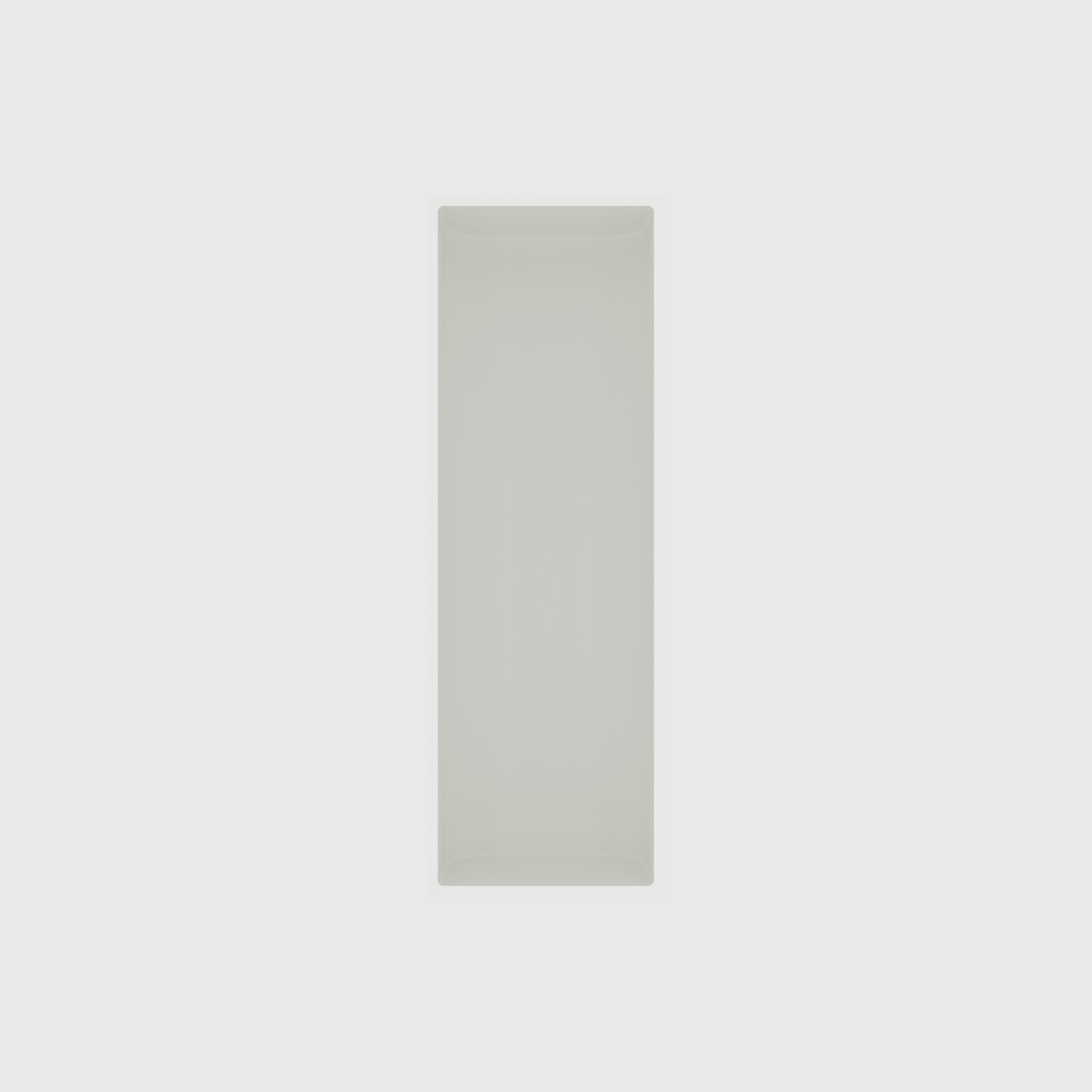 Long Utensil Organiser in Cotton White — 9×3 modular drawer organiser, food-safe PLA bioplastic, alternate angle