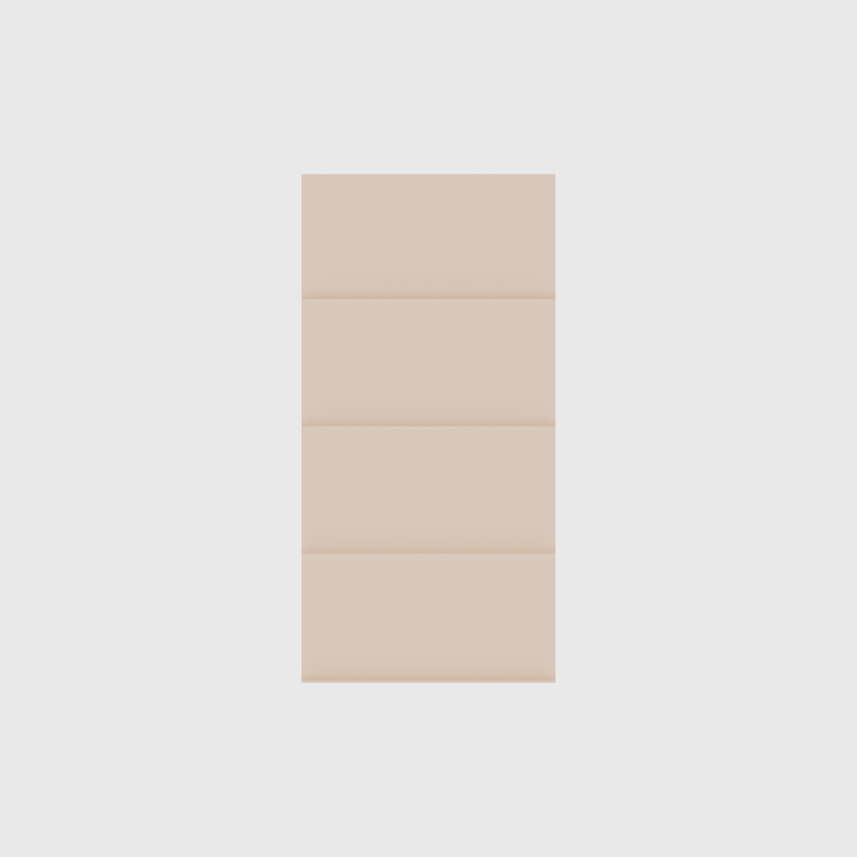 Four-Row Spice Drawer Organiser Set – 472 × 236 mm in Army Beige, empty organiser layout.
