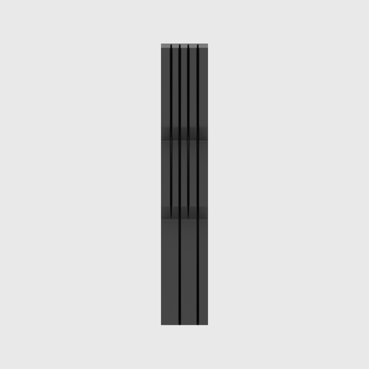 Knife Holder 12x2 in Charcoal Black