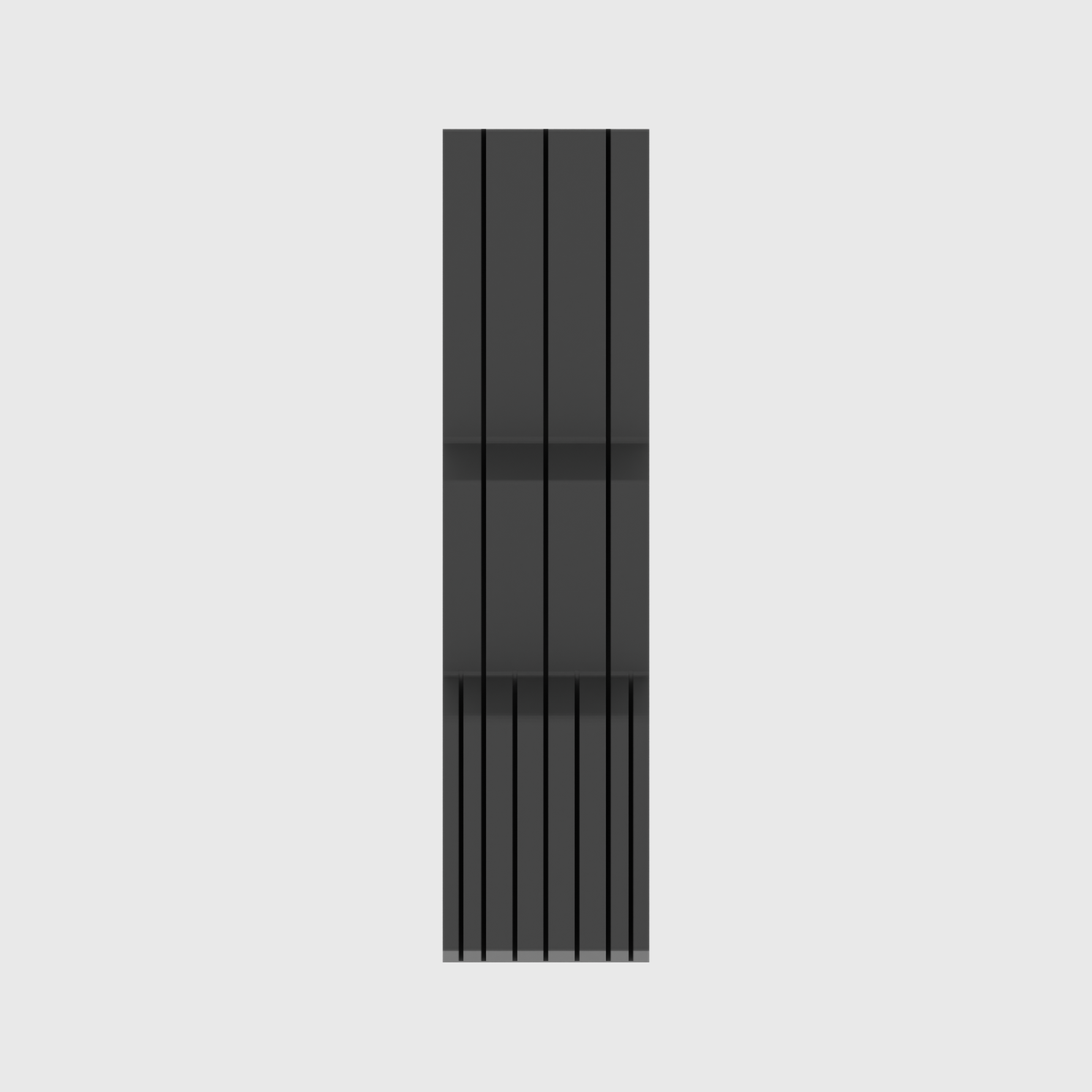 Knife Holder 2 12x3 in Charcoal Black
