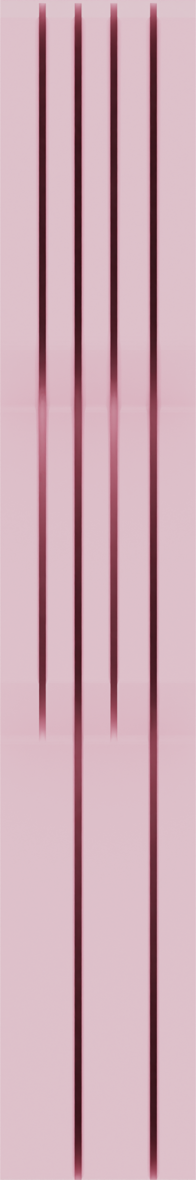 Knife holder organiser – 12x2 (354 × 59 mm) in Sakura Pink