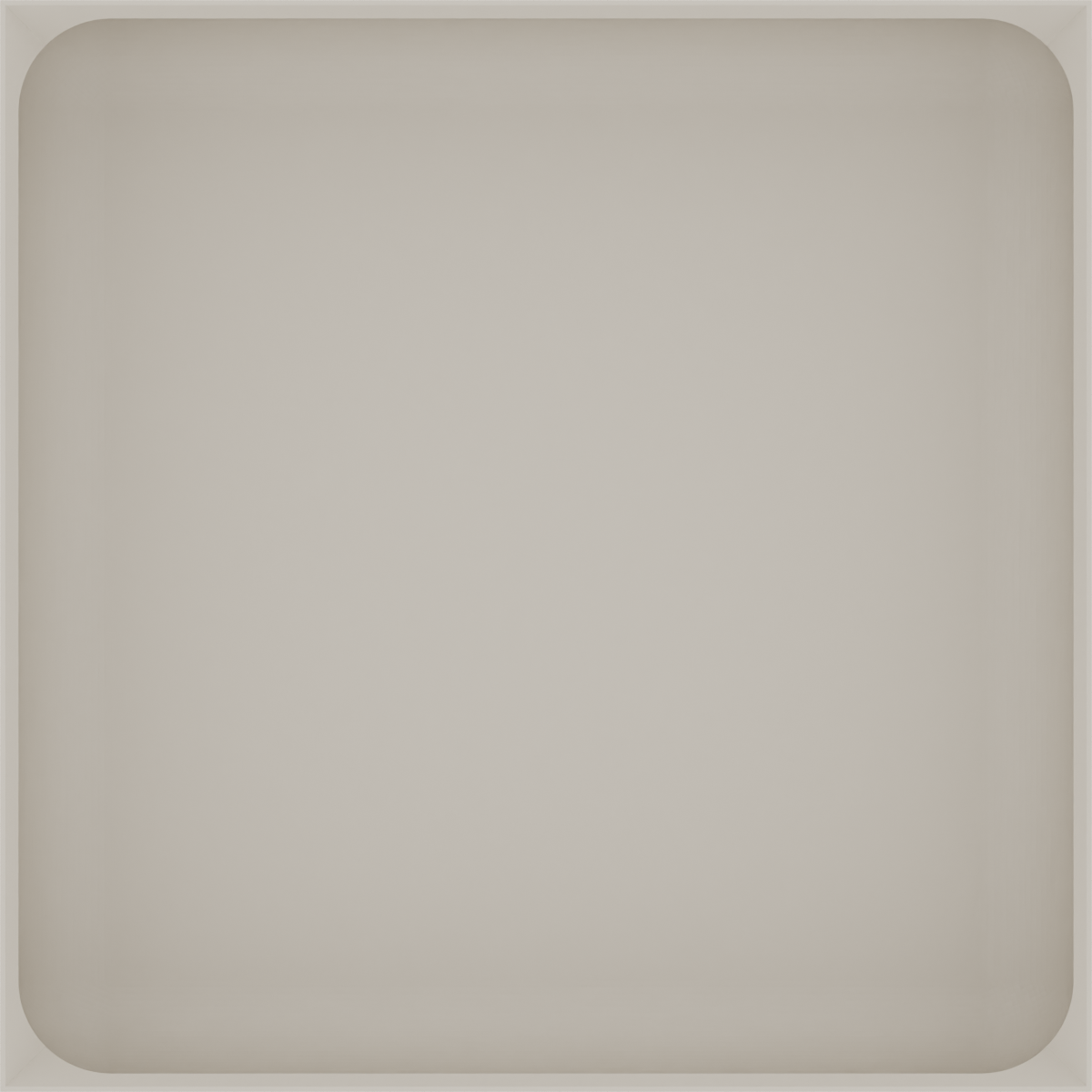 Large tray organiser – 6x6 (177 × 177 mm) in Muted White