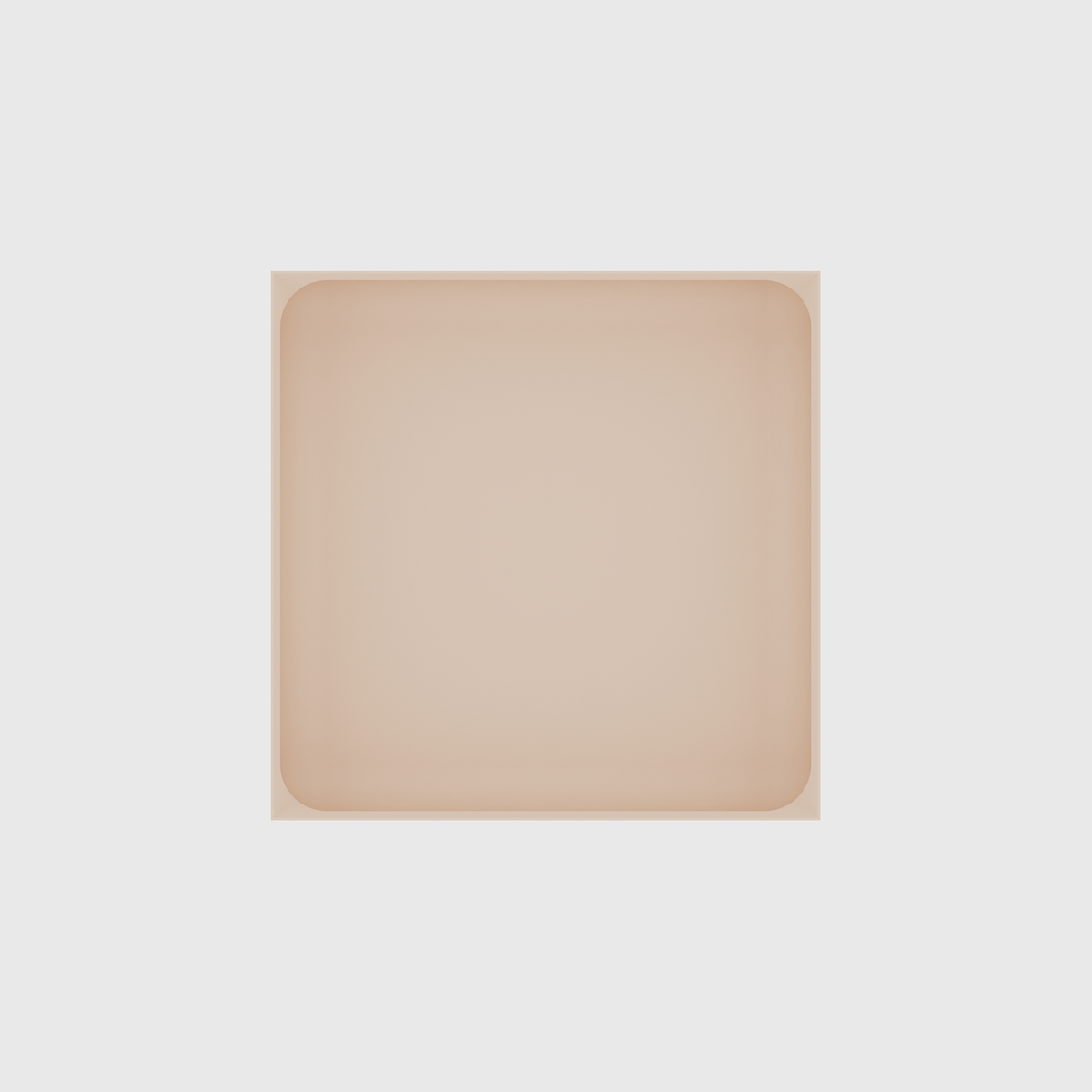 Large tray organiser – 6x6 (177 × 177 mm) in Army Beige