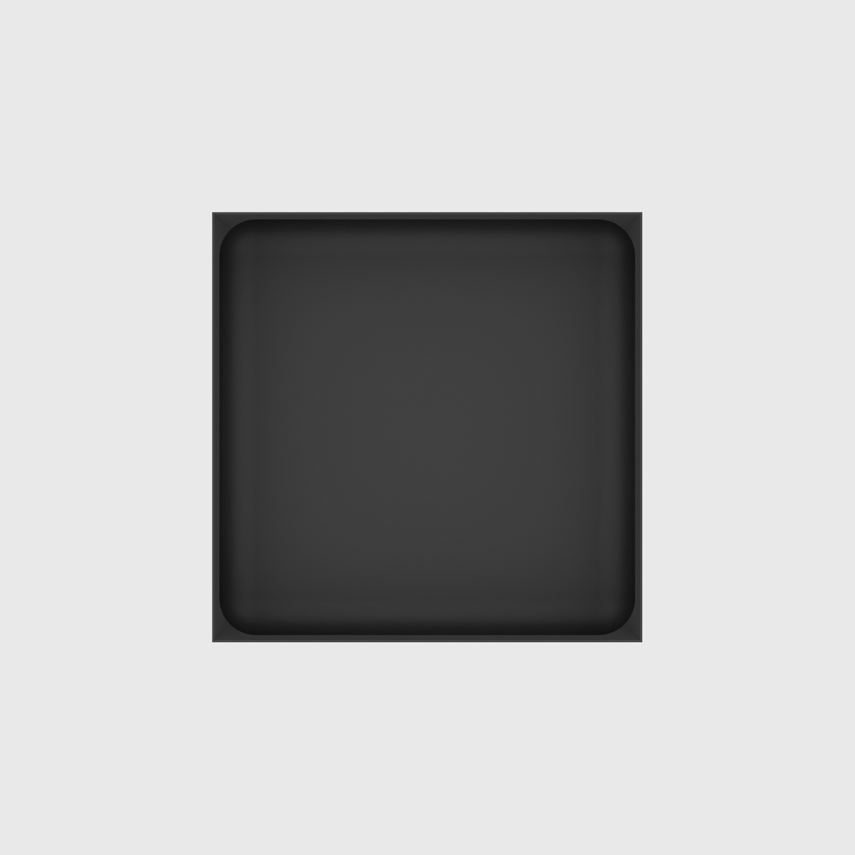 Large tray organiser – 6x6 (177 × 177 mm) in Charcoal Black