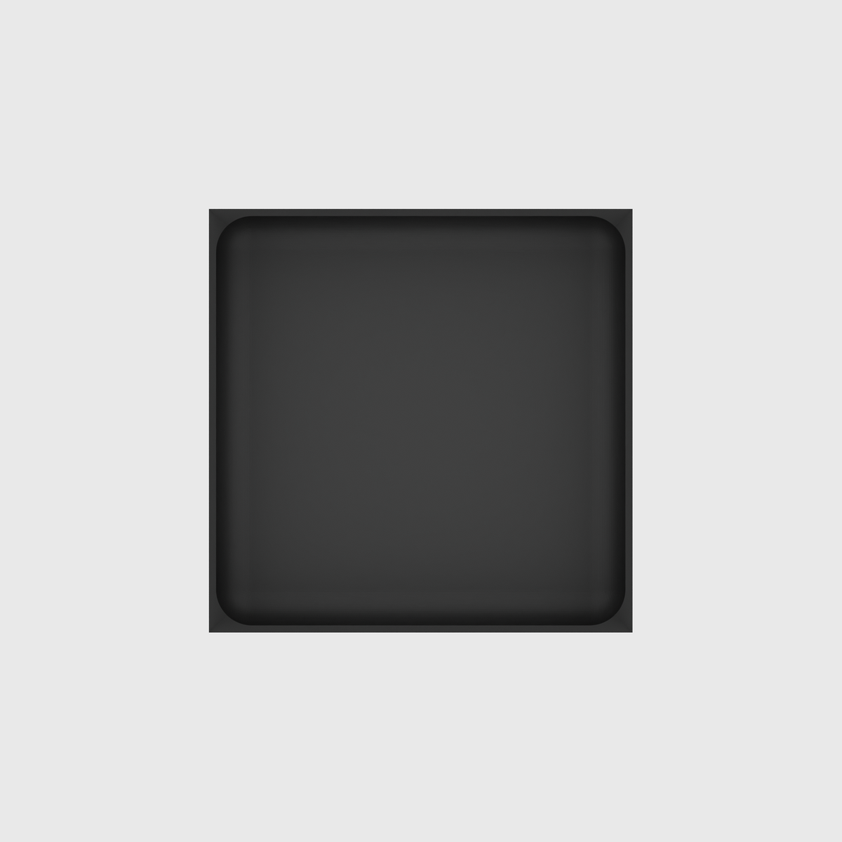Large tray organiser – 6x6 (177 × 177 mm) in Charcoal Black
