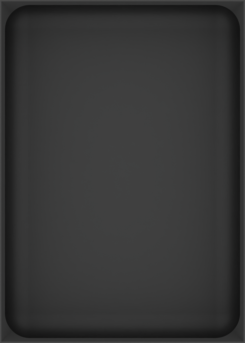 Large tray organiser – 7x5 (206.5 × 147.5 mm) in Charcoal Black